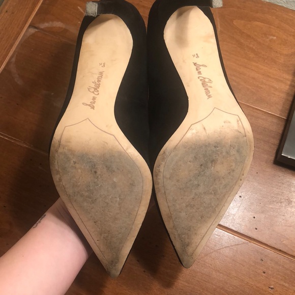 Sam Edelman Dea Black Suede Pumps - Picture 6 of 8